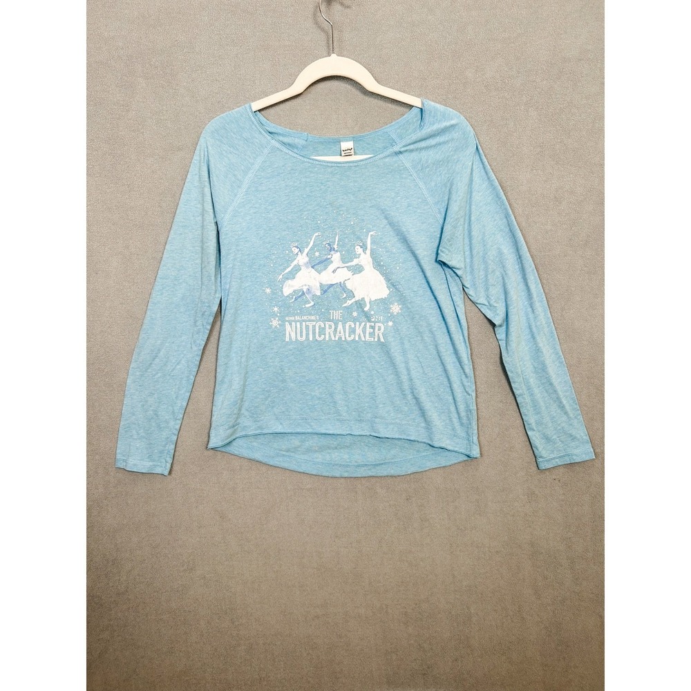 Kavio The Nutcracker George Balanchine Graphic Long Sleeve Tee Blue Small